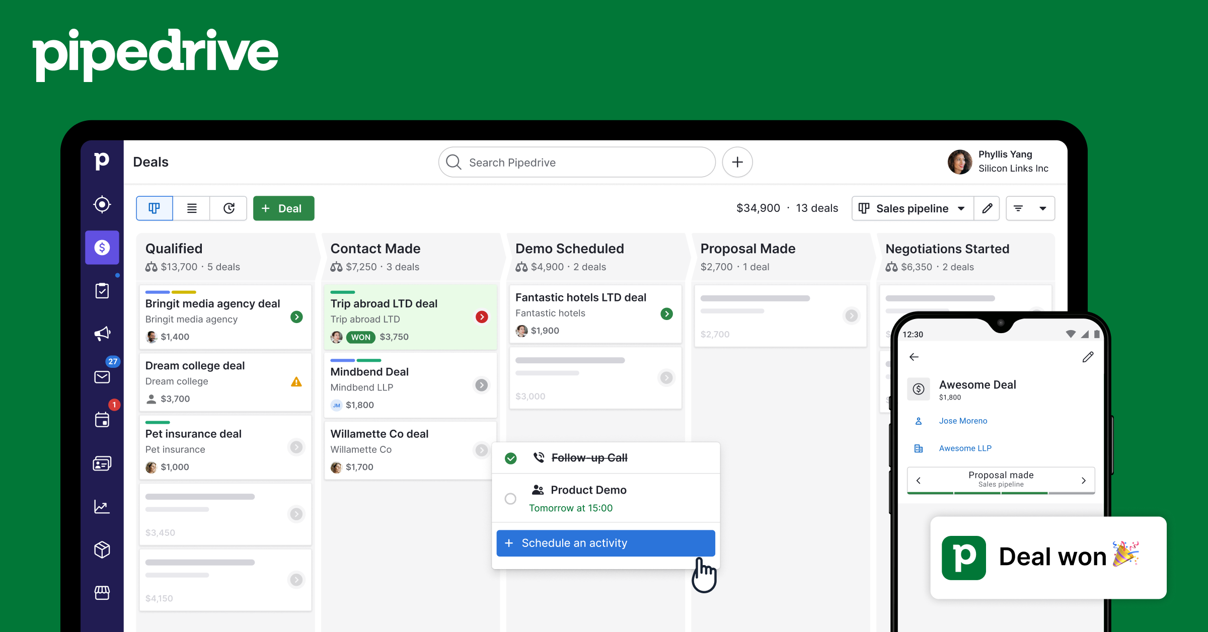 Pipedrive screenshot 1